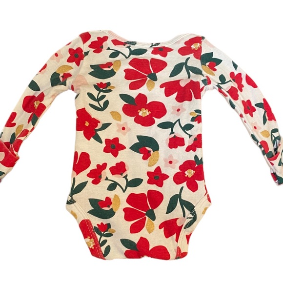 Long-Sleeve Christmas Onesie. Newborn size. - Picture 3 of 5